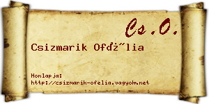 Csizmarik Ofélia névjegykártya